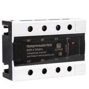 Твердотельное реле трехфазное до 60А SSR-3DA60A